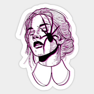 Trippy spider Sticker